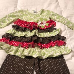 Christmas Peaches ‘n Cream Boutique Outfit